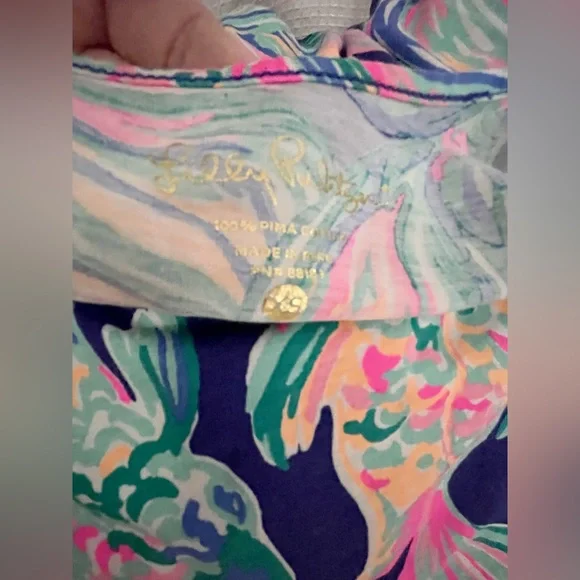 SALE:EUC Lilly Pulitzer MARLOWE T-Shirt Dress-In True Blue Going Coastal - Picture 6 of 16